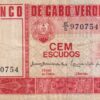 CAPE VERDE 100 Escudos 1977 P54  VF
