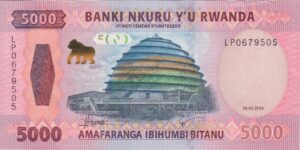 Rwanda 5,000 Francs 2024 P-45 UNC