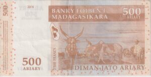 Alternative view of MADAGASCAR 500 Ariary 2004 P88 VF