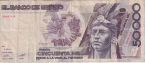 MEXICO 50,000 Pesos 1987 P93 VF