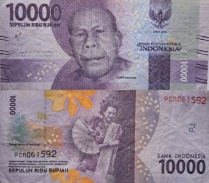 INDONESIA 10,000 Rupiah 2016 P#157ar VF