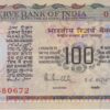 INDIA 100 Rupees 1985-90 P85A A-UNC (pin holes)