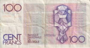 Alternative view of BELGIUM 100 Francs 1978-79 P140a VF
