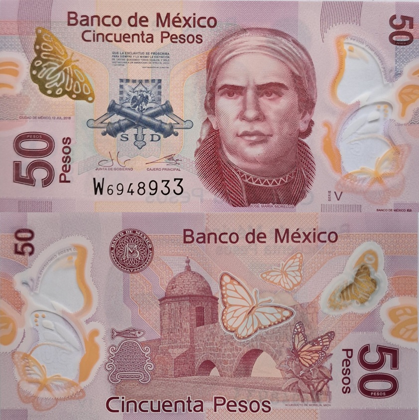 MEXICO 50 Pesos 2015 P123aq UNC