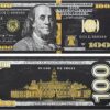 USA DOLLAR GOLD FOIL BANKNOTE 100 DOLLAR - BEAUTIFUL GIFT