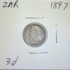 ZUID AFRIKAANSCHE REPUBLIEK - 1897 Silver 3d #Z10