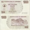ZIMBABWE 1000 Dollars P44 2006 A-UNC