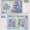 ZIMBABWE 100 Dollars 2007 P69 Serial #AA UNC