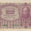 AUSTRIA 20 Kronen 1922 P76 XF