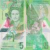 East Caribbean States 5 Dollars 2021 P-56 UNC, Polymer