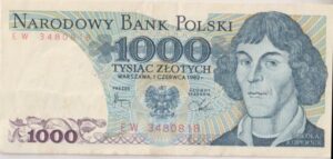 POLAND 1000 Zlotych 1982 P147 XF