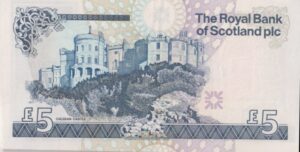 Alternative view of SCOTLAND £5 Five Pounds 2010 P325e  XF