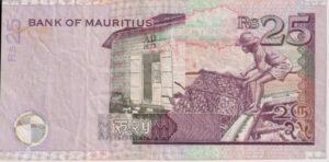 Alternative view of Mauritius 25 Rupees 2009 P49 VF