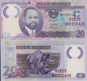 Mozambique 20 Meticals 2011 P149a UNC