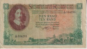 SOUTH AFRICA 10 Rand 1962 G.Rissik #498 C/24 316293 A/E  VF