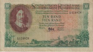 SOUTH AFRICA 10 Rand 1961 M.H.De Kock #495 C/13 124808 E/A  VF