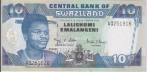 Swaziland 10 Emalangeni 2001 P-A44 UNC