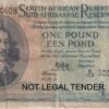 UNION OF SOUTH AFRICA 1 Pound 1951 M.H.De Kock #124  B123 300608 E/A VG