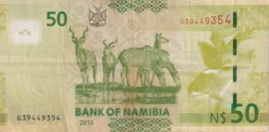 Alternative view of NAMIBIA 50 Dollars 2016 P13b VF