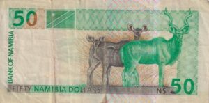 Alternative view of NAMIBIA 50 Dollars 1996-2001 P7 VG