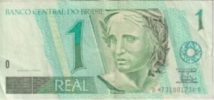 BRAZIL 1 Real 2003 P251 VF