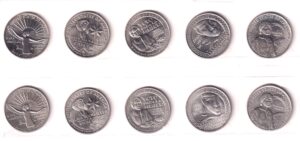 2022 P &D American Women Quarters-UNC-US Mint-complete full set of 10 coins