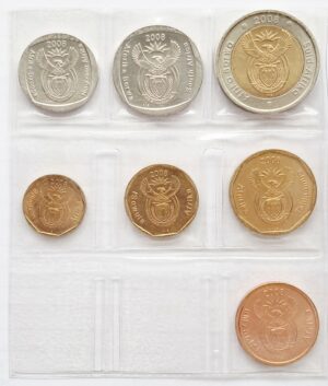 Alternative view of SOUTH AFRICA 2008 - Circulation- Uncirculated coin set in SA Mint package