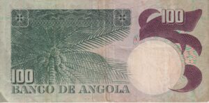 Alternative view of ANGOLA 100 Escudos 1973 P106 VF