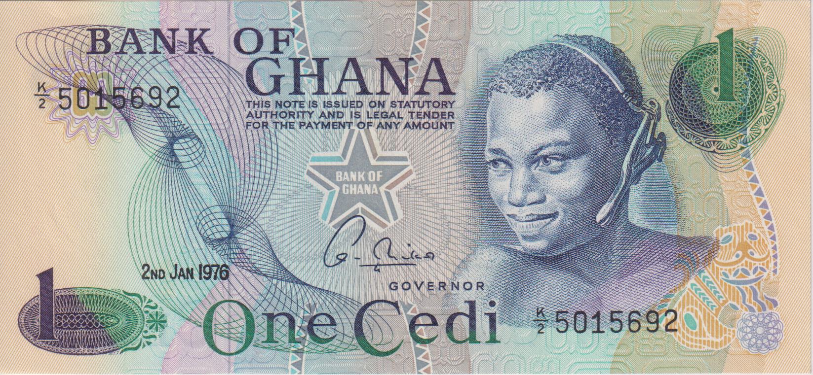 Ghana 1 Cedis 1976 P13 UNC