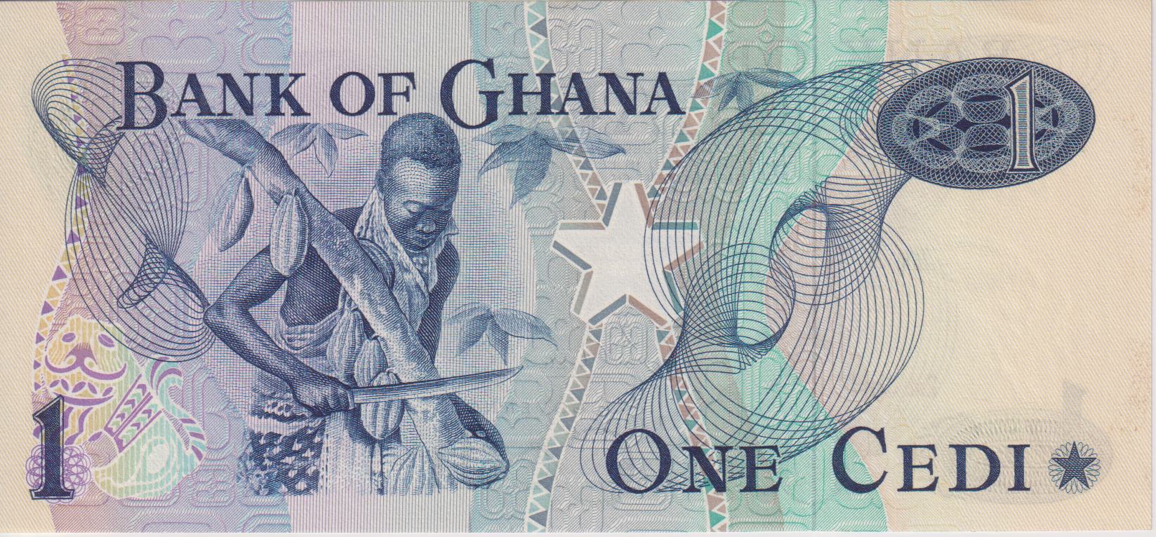 Ghana 1 Cedis 1976 P13 UNC - Image 2