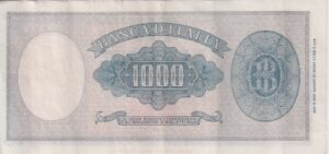 Alternative view of ITALY 1000 Lire 1947-48 P83 VF+