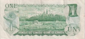 Alternative view of CANADA 1 Dollar 1973 P85 VF