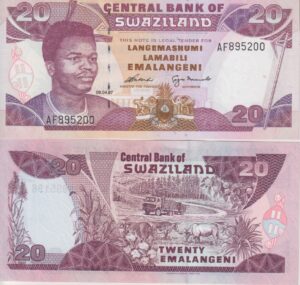 Swaziland 20 Emalangeni 1997 P25 UNC
