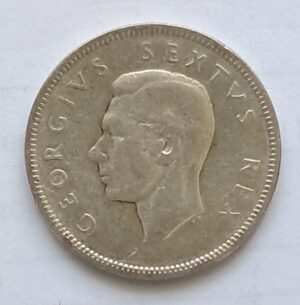 Alternative view of UNION OF SOUTH AFRICA - 2 Shilling 1952, Silver 0.500, Copper 0.500