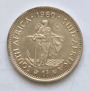 UNION OF SOUTH AFRICA - 1 Shilling 1960, Silver 0.500, Copper 0.500