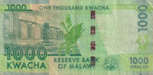 Alternative view of MALAWI 1000 Kwacha 2016 P67 VF