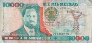 Mozambique 10000 meticais P 137 1991 VF