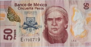 MEXICO 50 Pesos 2019 P123Aag VF
