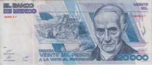 MEXICO 20,000 Pesos 1987 P91 VF