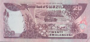 Alternative view of Swaziland 20 Emalangeni 2006 P30 XF