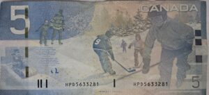 Alternative view of CANADA 5 Dollar 2010 Jenkins & Carney P101 VF