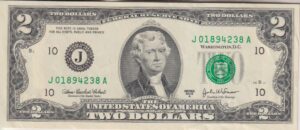 UNITED STATES OF AMERICA - 2 Dollars 2003 P516b XF