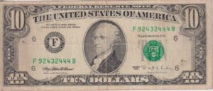 UNITED STATES OF AMERICA - 10 Dollars 1995 P499 VF