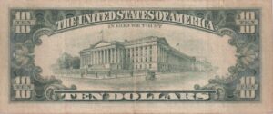 Alternative view of UNITED STATES OF AMERICA - 10 Dollars 1995 P499 VF