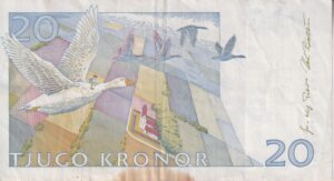 Alternative view of Sweden, 20 Kronor 1995 P-61b VF