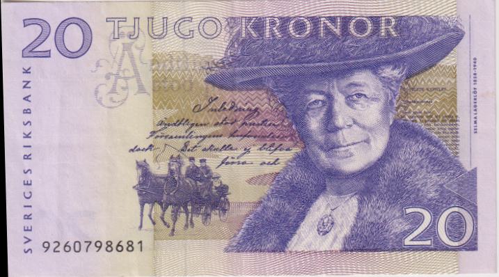 Sweden 20 Kronor 1999-2002 P-63a VF