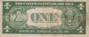 Alternative view of UNITED STATES OF AMERICA - 1 Dollars Series 1935 A  SILVER CERTIFICATE P416 F