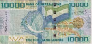 SIERRA LEONE 10,000 Leones 2010 P33  VF