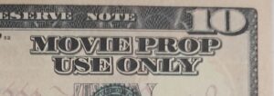 Alternative view of USA -10 Dollars - Movie Prop Banknote