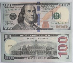 USA -100 Dollars - Movie Prop Banknote